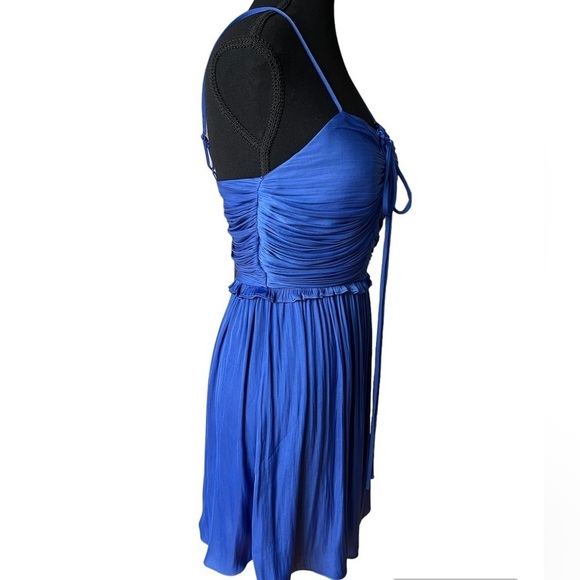 House of Harlow 1960 Bright Blue Pleated Mini Dress Size XS - Picture 6 of 16